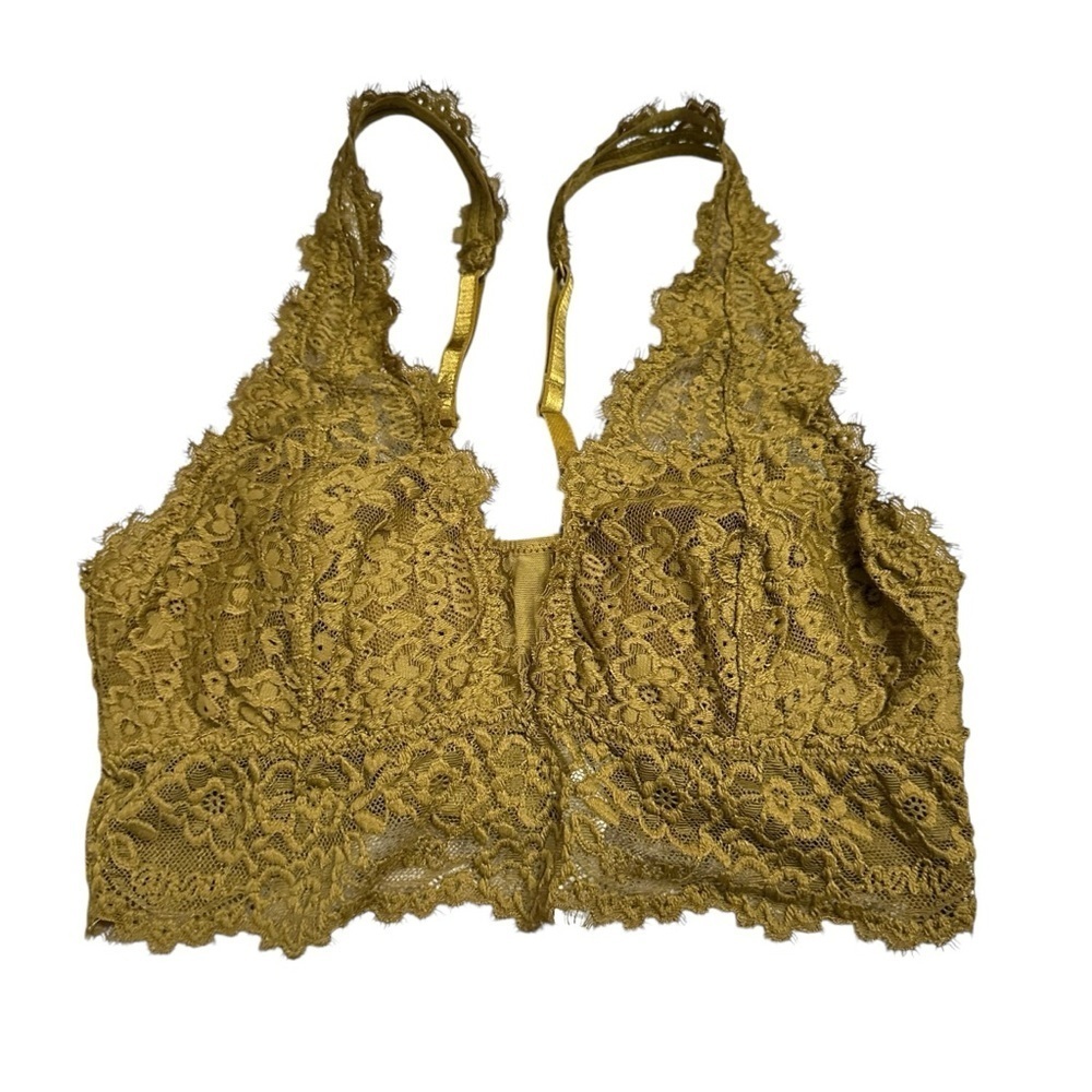Aerie Lace Bralette in Mustard